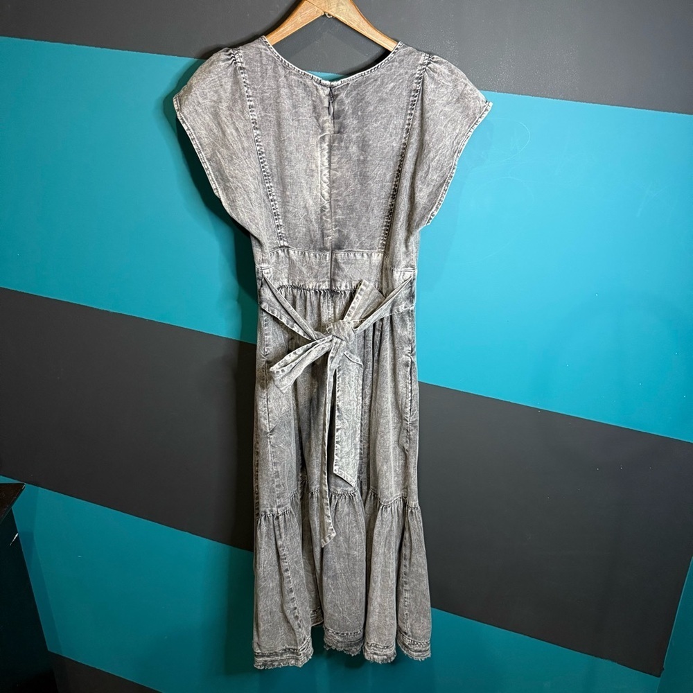 NWT Pilcro Charcoal Denim MIDI Dress with Zipper - Picture 8 of 16